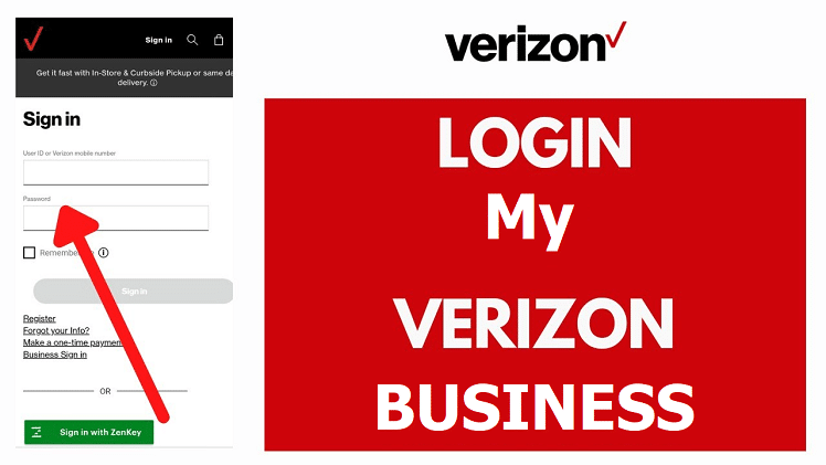 my verizon business login